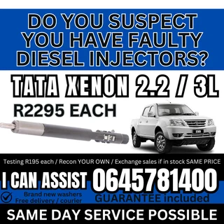 TATA Xenon 2.2 / 3L diesel injectors for sale