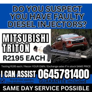 Mitsubishi Triton diesel injectors for sale