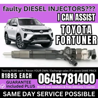 Toyota Fortuner Diesel Injectors for sale