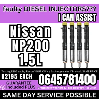 Nissan NP200 1.5L Diesel Injectors for sale