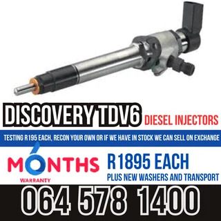Discovery TDV6 diesel injectors for sale