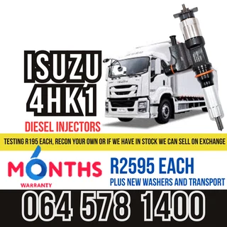 Isuzu 4HK1 diesel injectors for sale