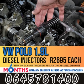 VW Polo 1.9L diesel injectors for sale