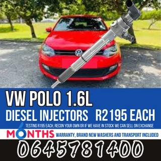 VW Polo 1.6L diesel injectors for sale
