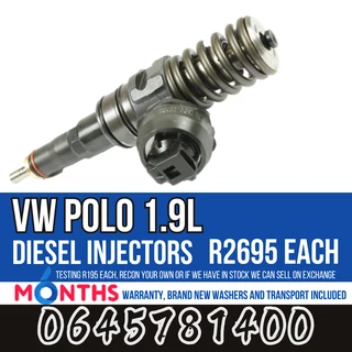 VW Polo 1.9L diesel injectors for sale