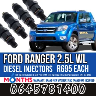 Ford Ranger 2.5L WL diesel injectors for sale