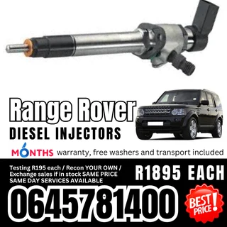 Range Rover diesel injectors for sale