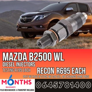 Mazda B2500 WL diesel injectors for sale