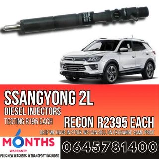 Ssangyong 2L diesel injectors for sale