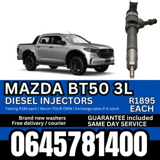 Mazda BT50 3L diesel injectors for sale
