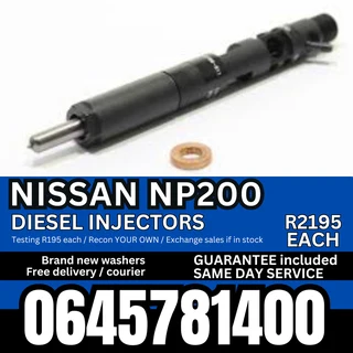 Nissan NP200 diesel injectors for sale