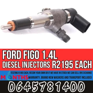 Ford Figo 1.4L diesel injectors for sale