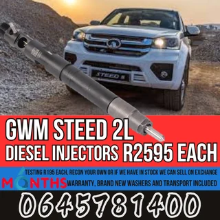 GWM Steed 2L diesel injectors for sale
