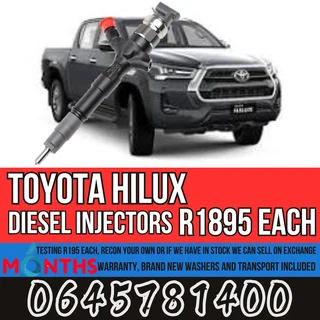 Toyota Hilux  diesel injectors for sale