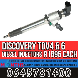 Discovery TDV4 / 6 diesel injectors for sale