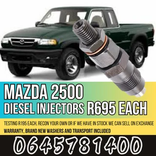 Mazda 2500 diesel injectors for sale
