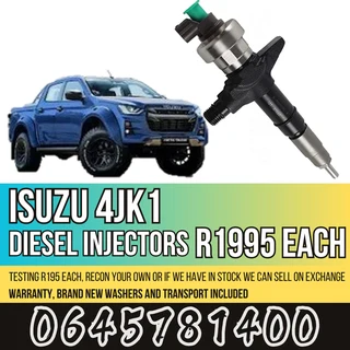 Isuzu 4JK1 diesel injectors for sale