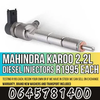 Mahindra Karoo 2.2L diesel injectors for sale