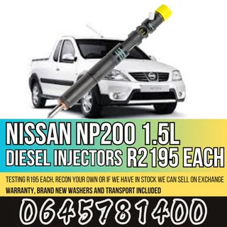Nissan NP200 1.5L diesel injectors for sale