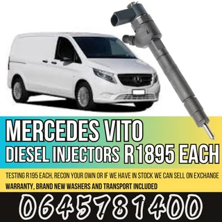 Mercedes Vito diesel injectors for sale