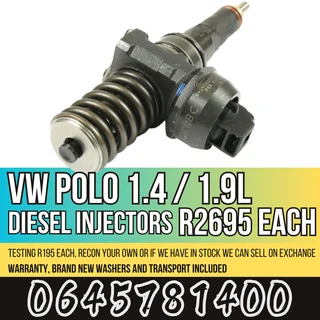 VW Polo 1.4 / 1.9L diesel injectors for sale