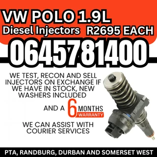 VW Polo 1.9L diesel injectors for sale