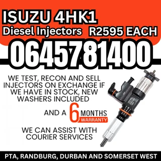 Isuzu 4HK1 diesel injectors for sale