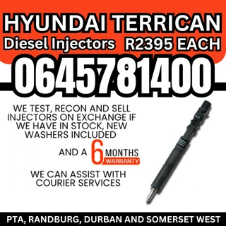 Hyundai Terrican diesel injectors for sale