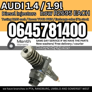 Audi 1.4 / 1.9L diesel injectors for sale