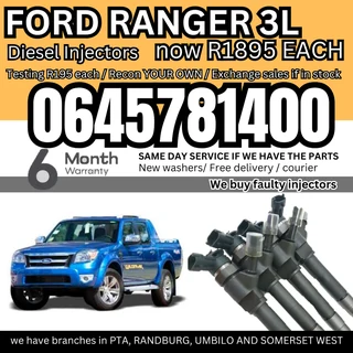 Ford Ranger 3L diesel injectors for sale