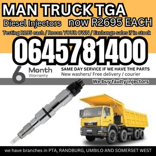 MAN Truck TGA diesel injectors for sale