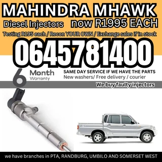 Mahindra Mhawk diesel injectors for sale