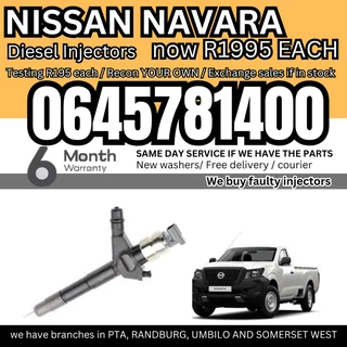 Nissan Navara diesel injectors for sale