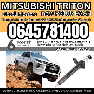 Mitsubishi Triton diesel injectors for sale