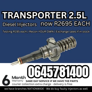 Transporter 2.5L diesel injectors for sale