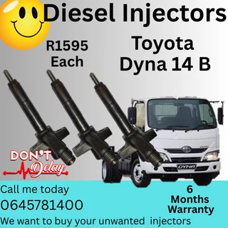 Toyota Dyna 14b diesel injectors
