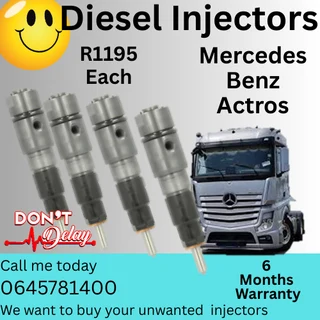 Mercedes Benz Actros Truck diesel injectors