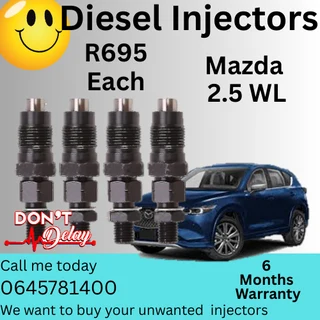Mazda 2.5 WL diesel injectors