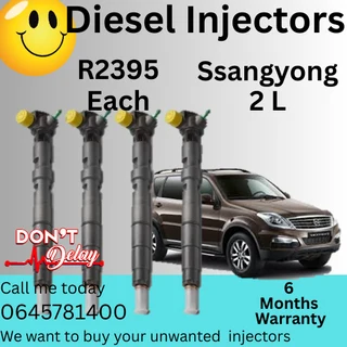 Ssagyong 2 l diesel injectors