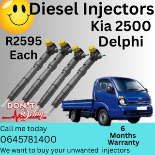Kia 2500 Delphi diesel injectors