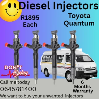Toyota Quantum diesel injectors