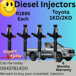 Toyota D4D 1KD/2KD diesel injectors