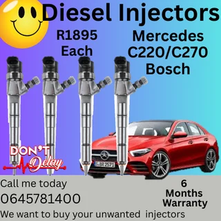 Mercedes C220/C270 bosch diesel injectors