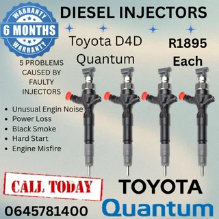 Toyota D4D Quantum diesel injectors