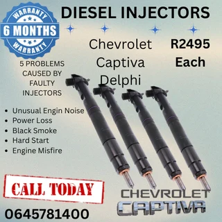 Chevrolet Captiva Delphi diesel injectors