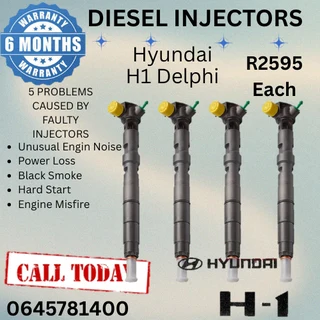 Hyundai H1 Delphi diesel injectors
