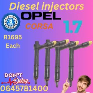 Opel Corsa 1.7 diesel injectors