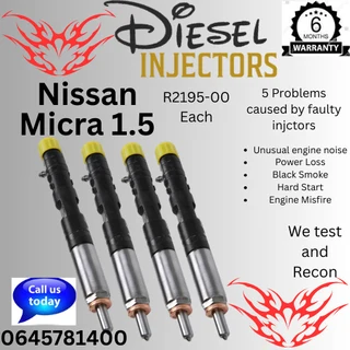 Nissan Micra 1.5 diesel injectors