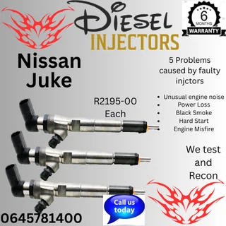 Nissan Juke diesel injectors