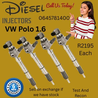 VW Polo 1.6 diesel injectors